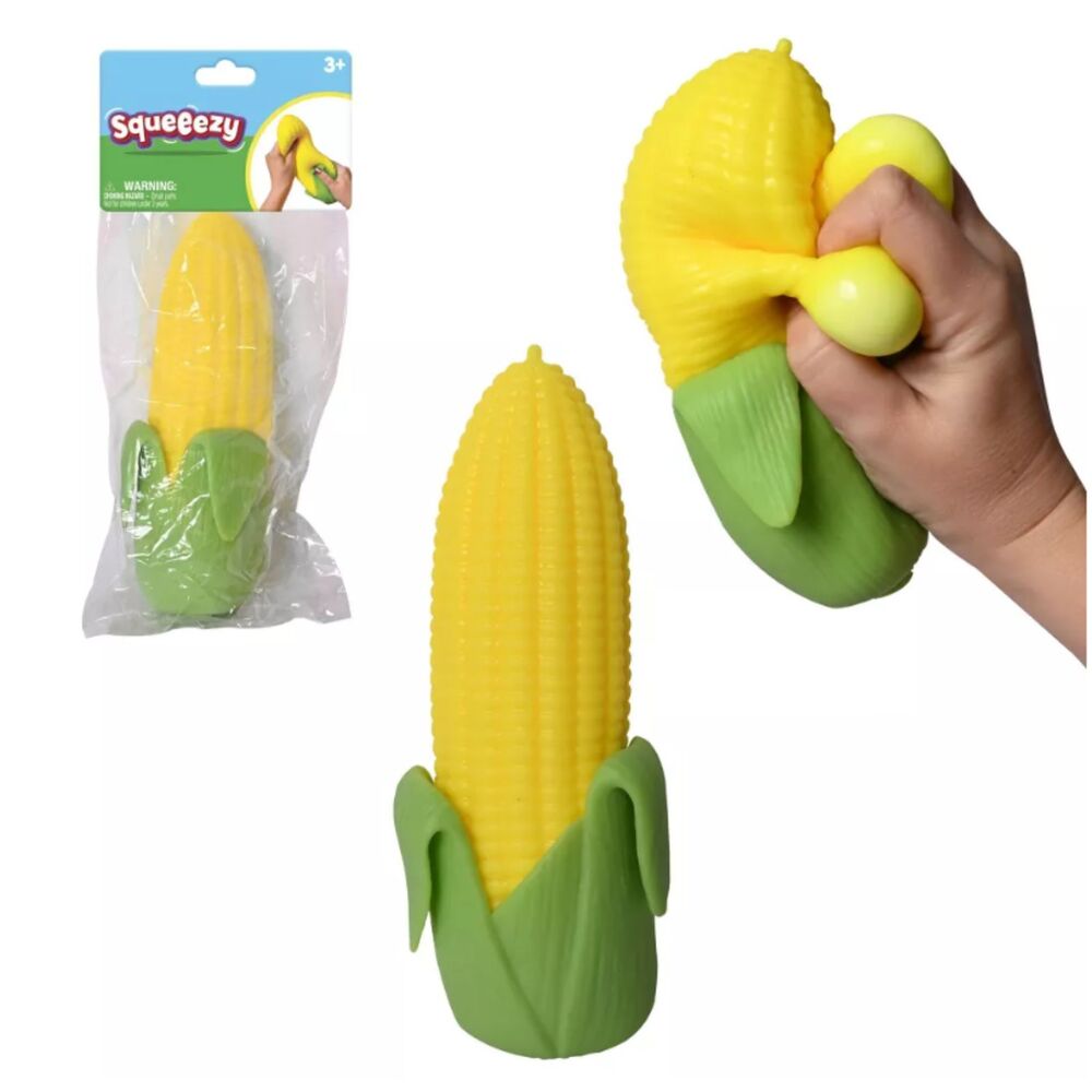 Sunny Days Squeezy Corn on the Cob Fidget Toy